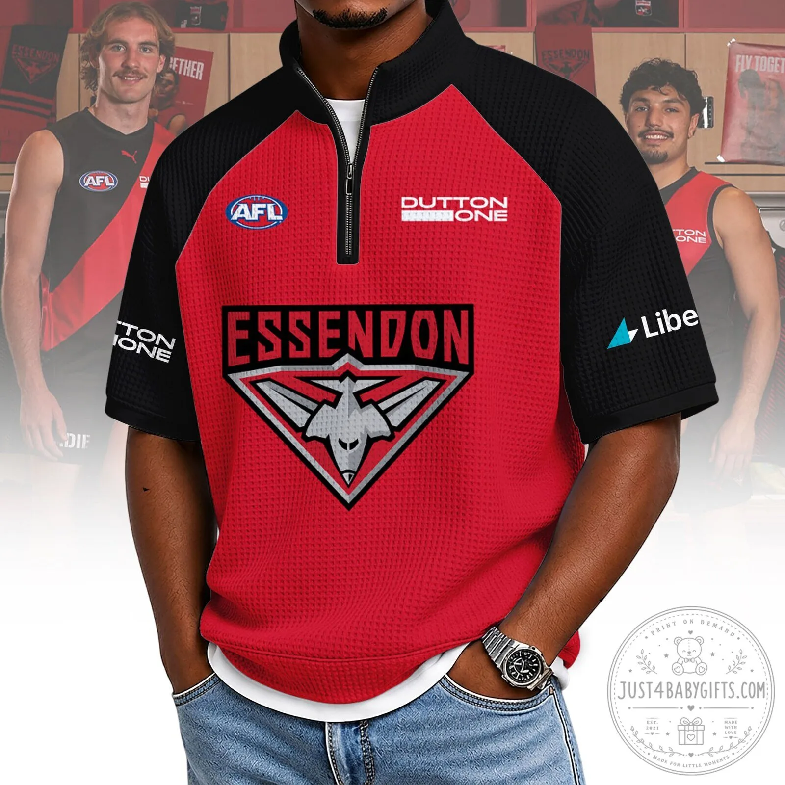 Essendon Bombers Australian Rules Football Club Polo Shirt