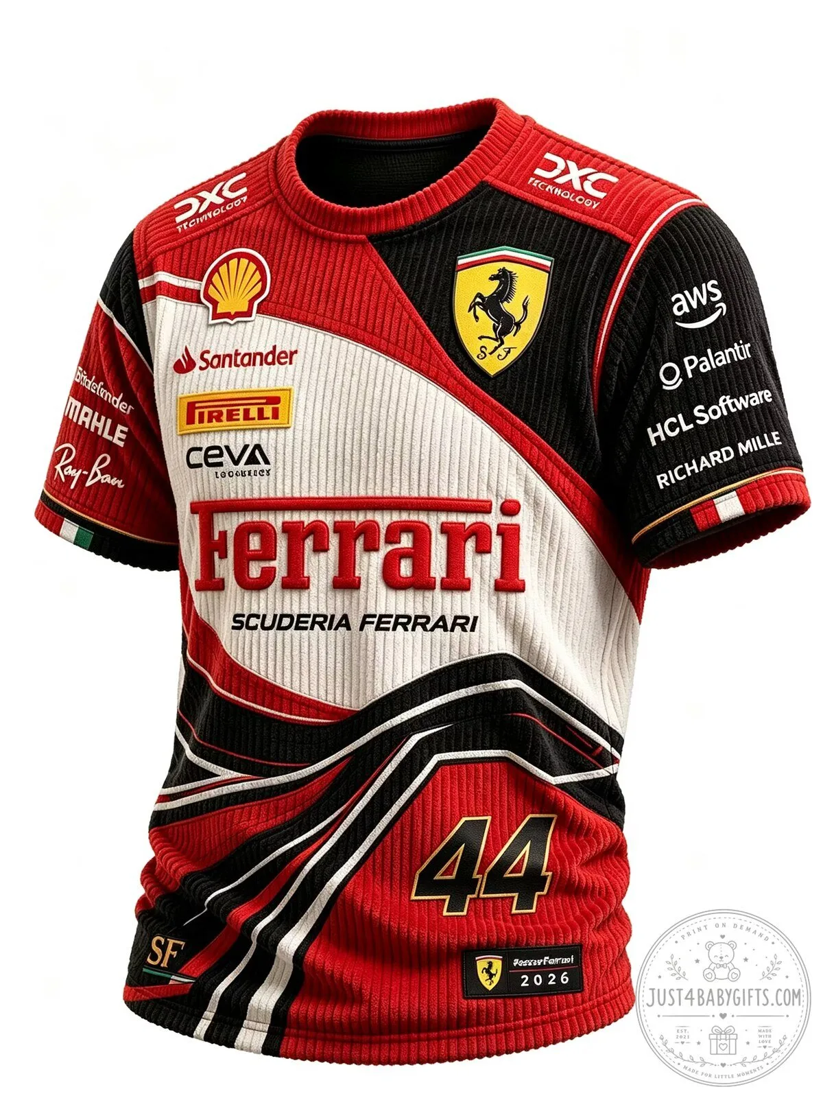 Scuderia Ferrari Formula One Racing Team Short Sleeve T-Shirt