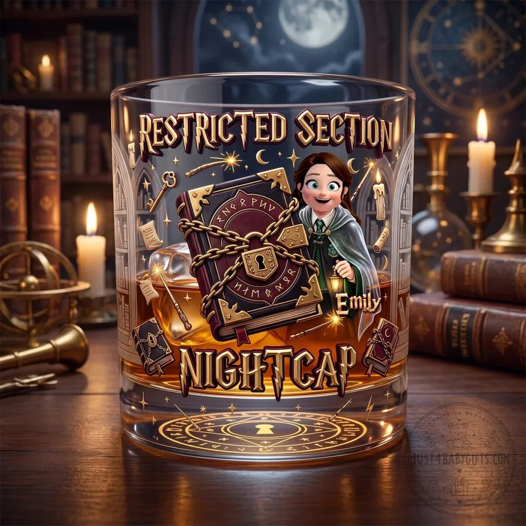 Personalized Restricted Section Nightcap Glass for Fantasy Lovers 22 Personalized Restricted Section Nightcap Glass for Fantasy Lovers