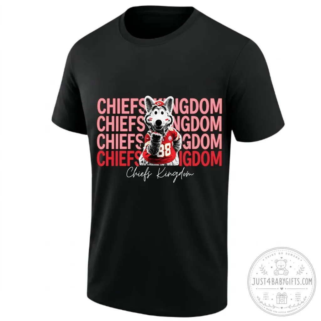 Kansas City Chiefs Kingdom KC Wolf Mascot Football Fan T-Shirt Kansas City Chiefs Kingdom KC Wolf Mascot Football Fan T-Shirt