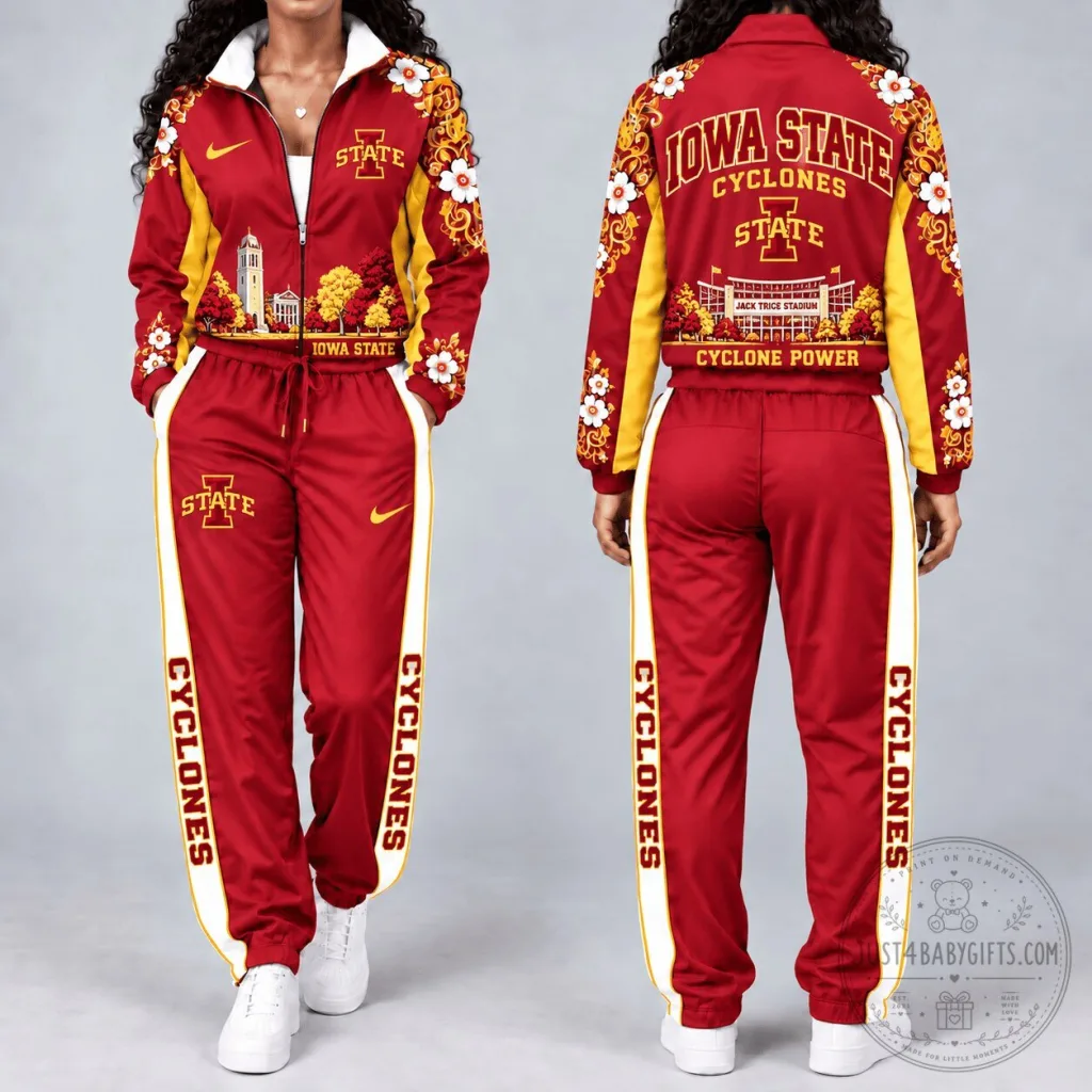 Iowa State Cyclones Jack Trice Stadium Heritage Windbreaker Tracksuit Set Iowa State Cyclones Jack Trice Stadium Heritage Windbreaker Tracksuit Set