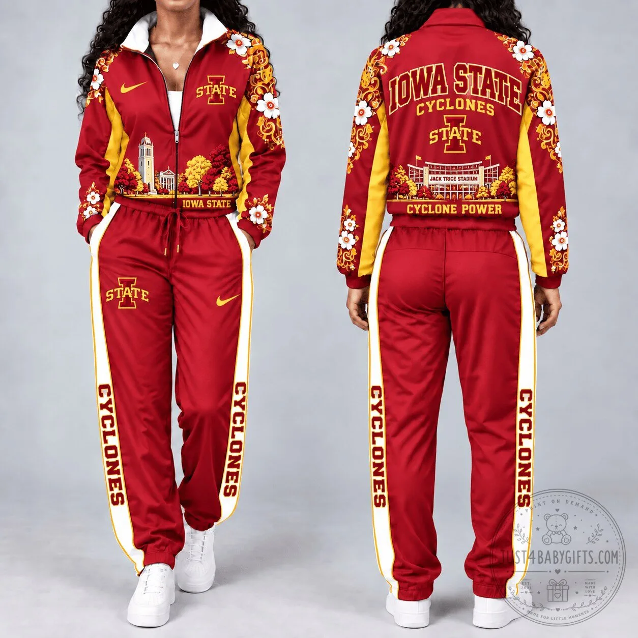 Iowa State Cyclones Jack Trice Stadium Heritage Windbreaker Tracksuit Set
