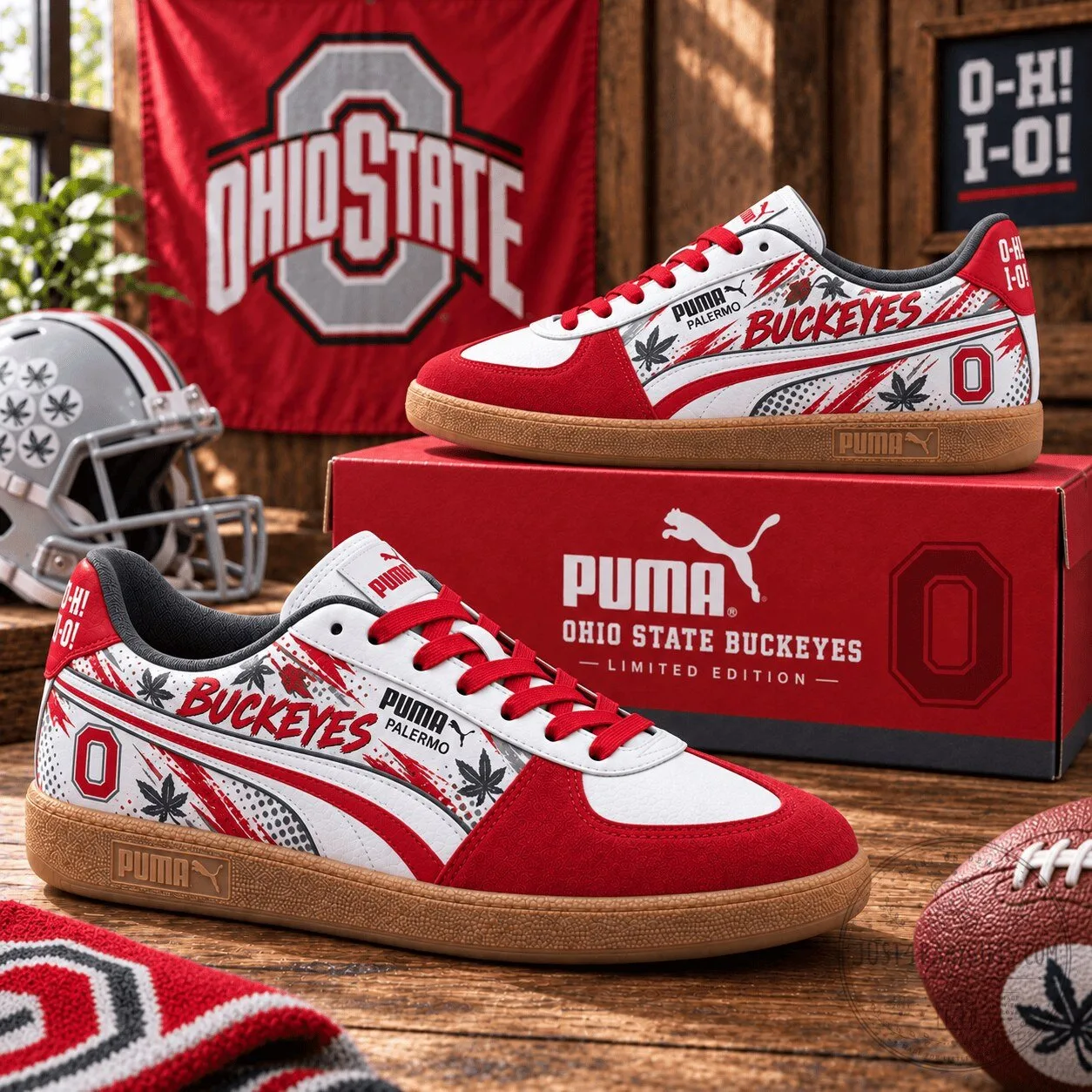 Ohio State Buckeyes Puma Palermo Limited Edition Sneakers