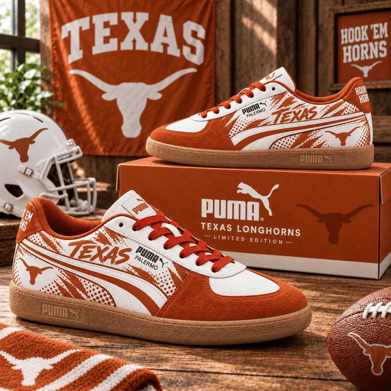 Texas Longhorns Puma Palermo Limited Edition Casual Sneakers