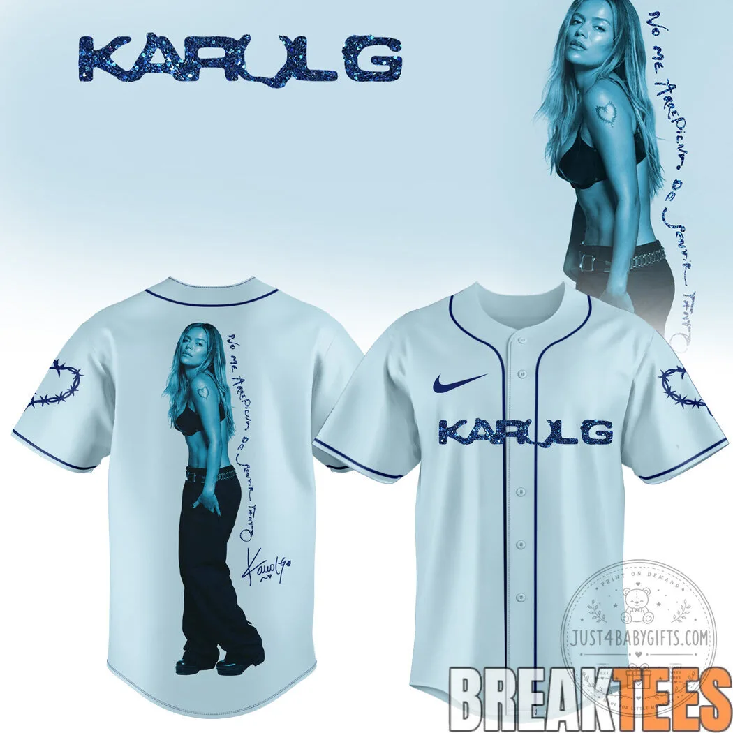 Karol G No Me Arrepiento De Sentir Tanto Album Art Baseball Jersey