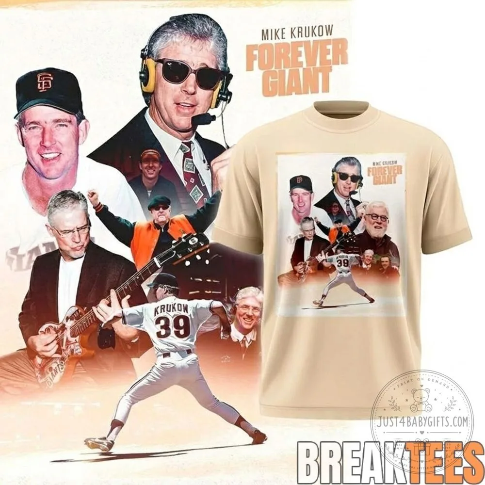 Mike Krukow Forever Giant San Francisco Baseball Legend T-Shirt