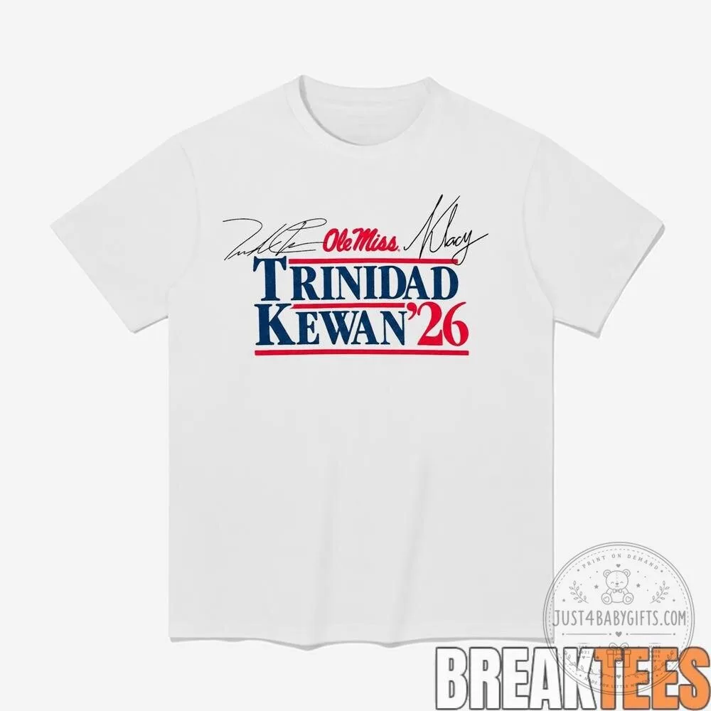 Ole Miss Trinidad Chambliss and Kewan Lacy 2026 Campaign T-Shirt