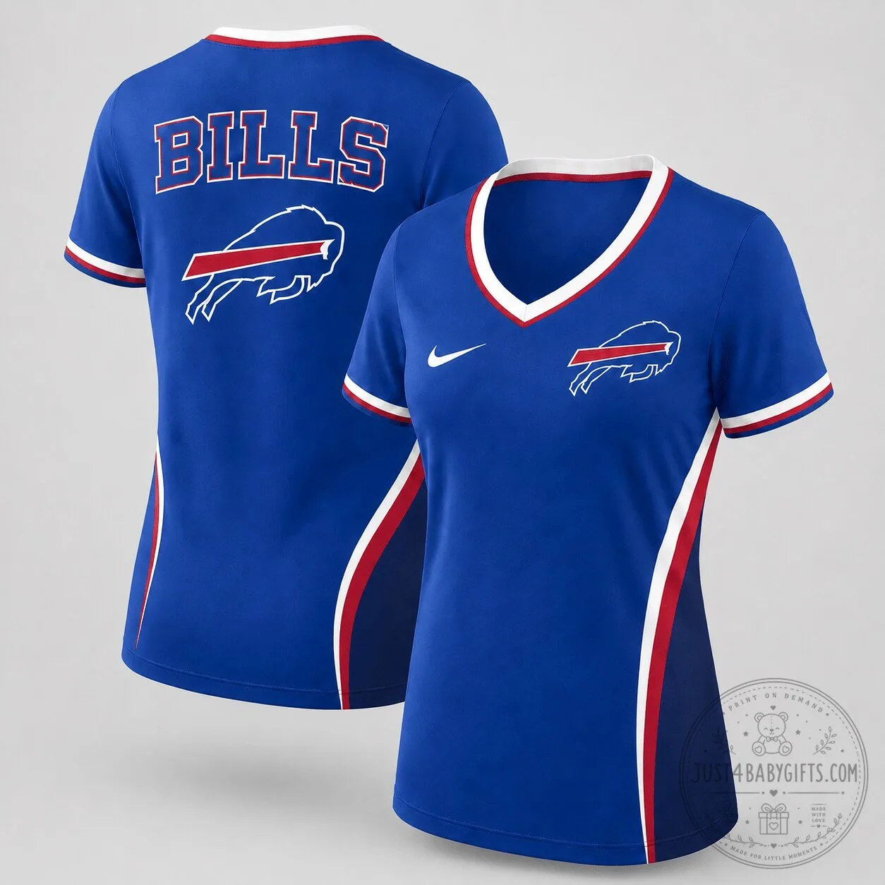 Buffalo Bills Fan Apparel Women's Performance V-Neck T-Shirt