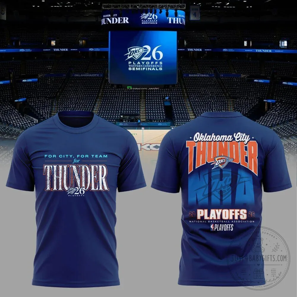 Oklahoma City Thunder NBA Playoffs 2026 Western Conference Semifinals T-Shirt