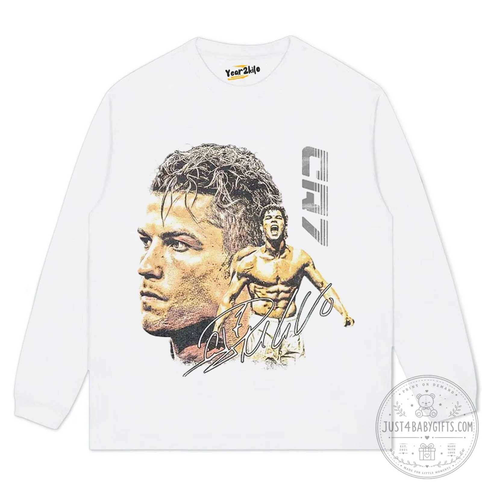 Cristiano Ronaldo Soccer Legend Graphic Print Short Sleeve T-Shirt 9 Cristiano Ronaldo Soccer Legend Graphic Print Short Sleeve T-Shirt
