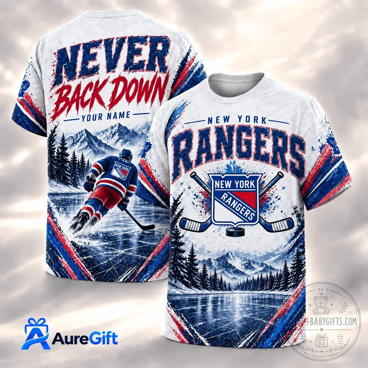 New York Rangers 1D Fan Shirt Personalized Hockey T-Shirt for Men and Women