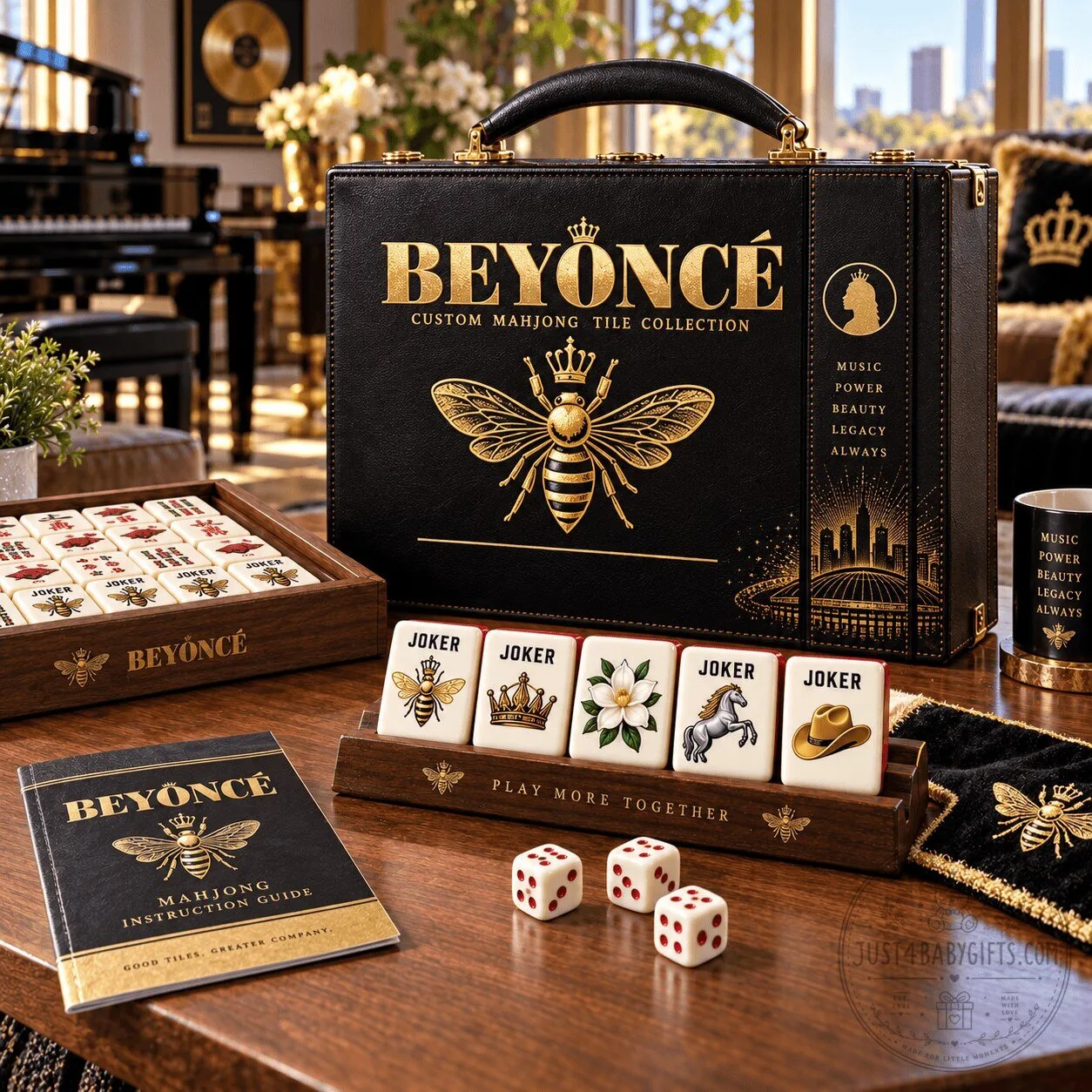 Beyoncé Custom Mahjong Tile Collection Game Night Edition Set