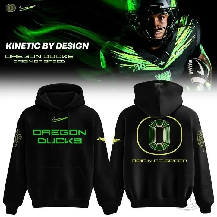 Oregon Ducks Origin of Speed Kinetic By Design Football Team Hoodie