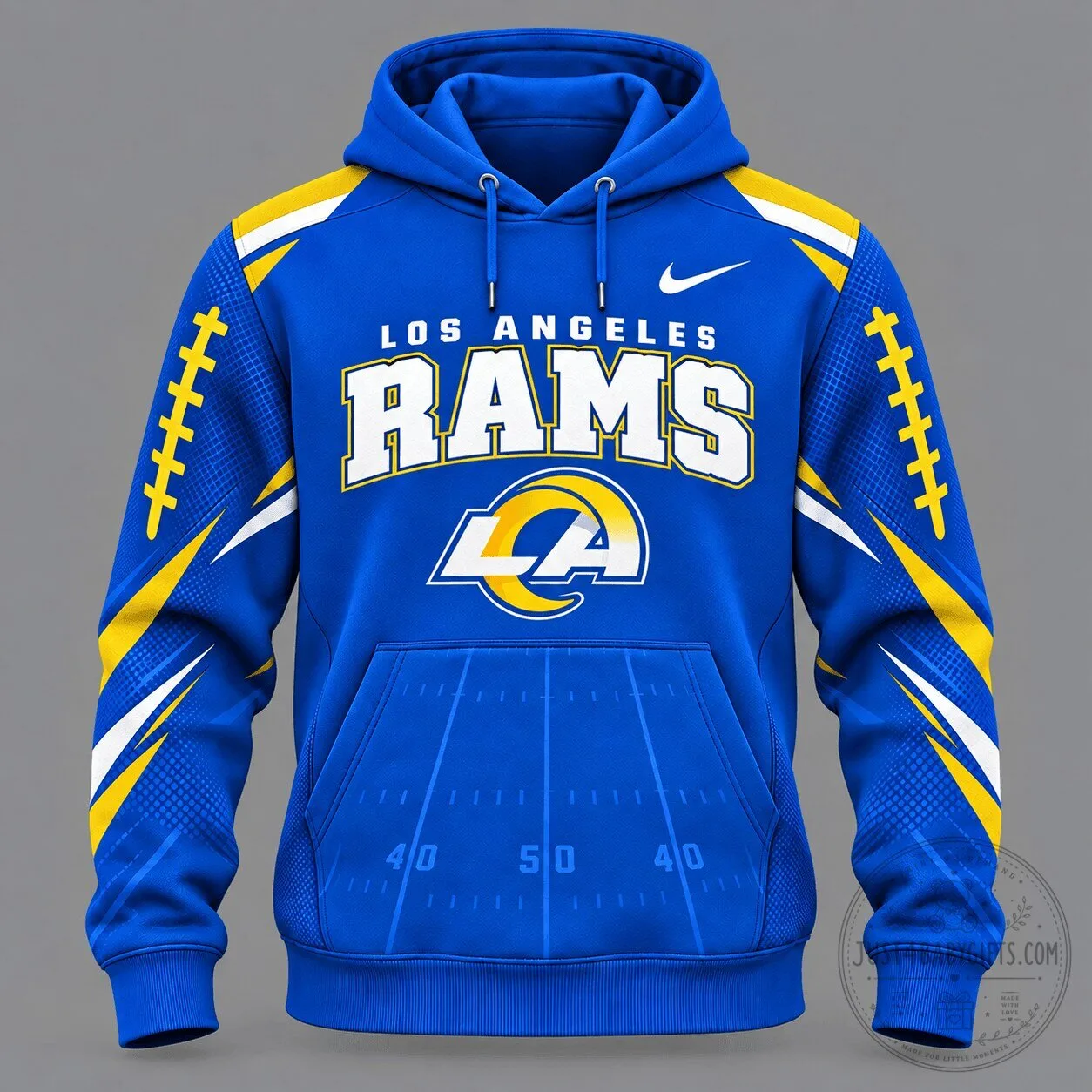 Los Angeles Rams Football Team Royal Blue Game Day Hoodie