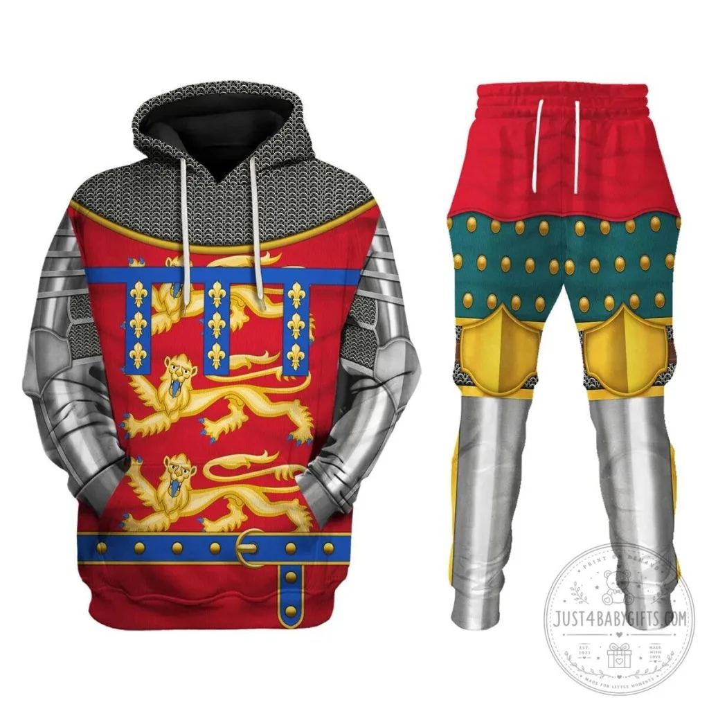 Henry of Grosmont Duke of Lancaster Medieval Knight Armor Costume Hoodie Henry of Grosmont Duke of Lancaster Medieval Knight Armor Costume Hoodie