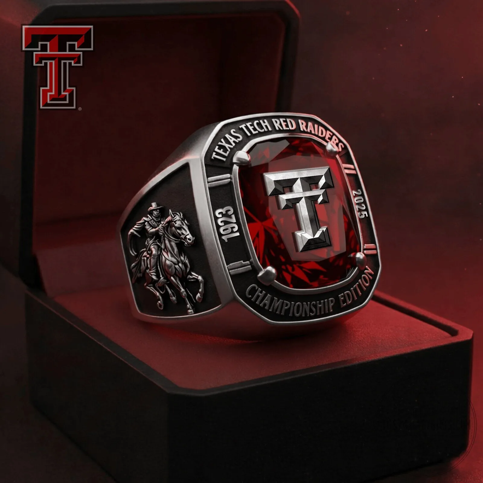 Texas Tech Red Raiders 2025 Championship Edition College Football Ring