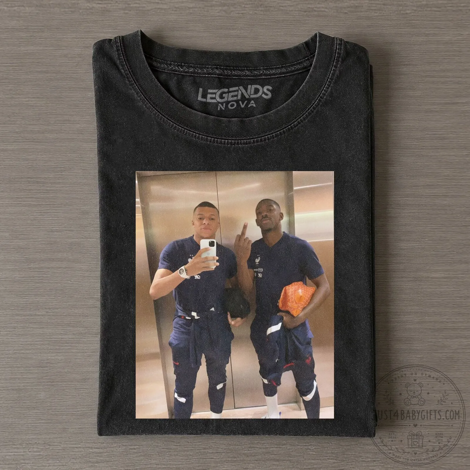 Ousmane Dembélé and Kylian Mbappé France Football Vintage T-Shirt