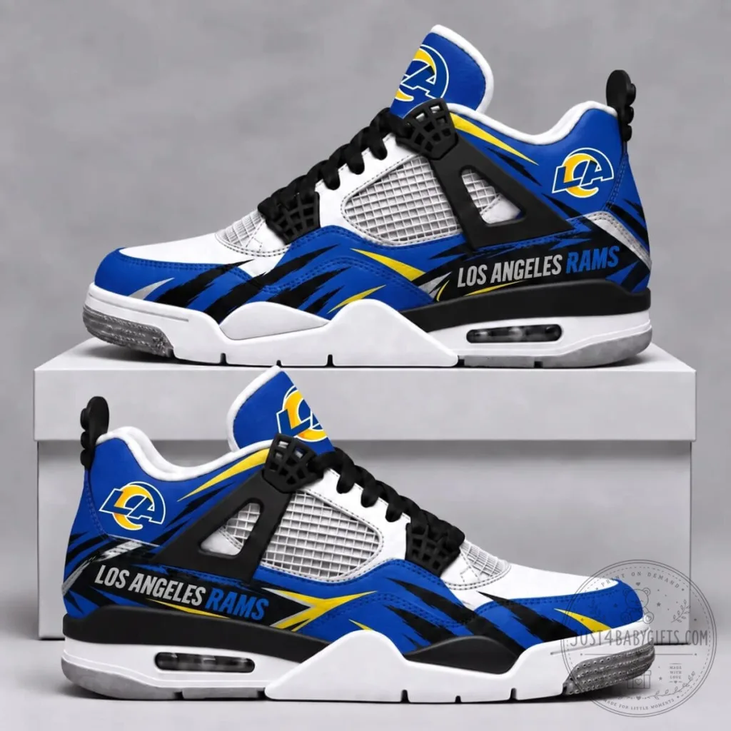 Los Angeles Rams NFL Football Team Custom Designed Fan Shoes Los Angeles Rams NFL Football Team Custom Designed Fan Shoes