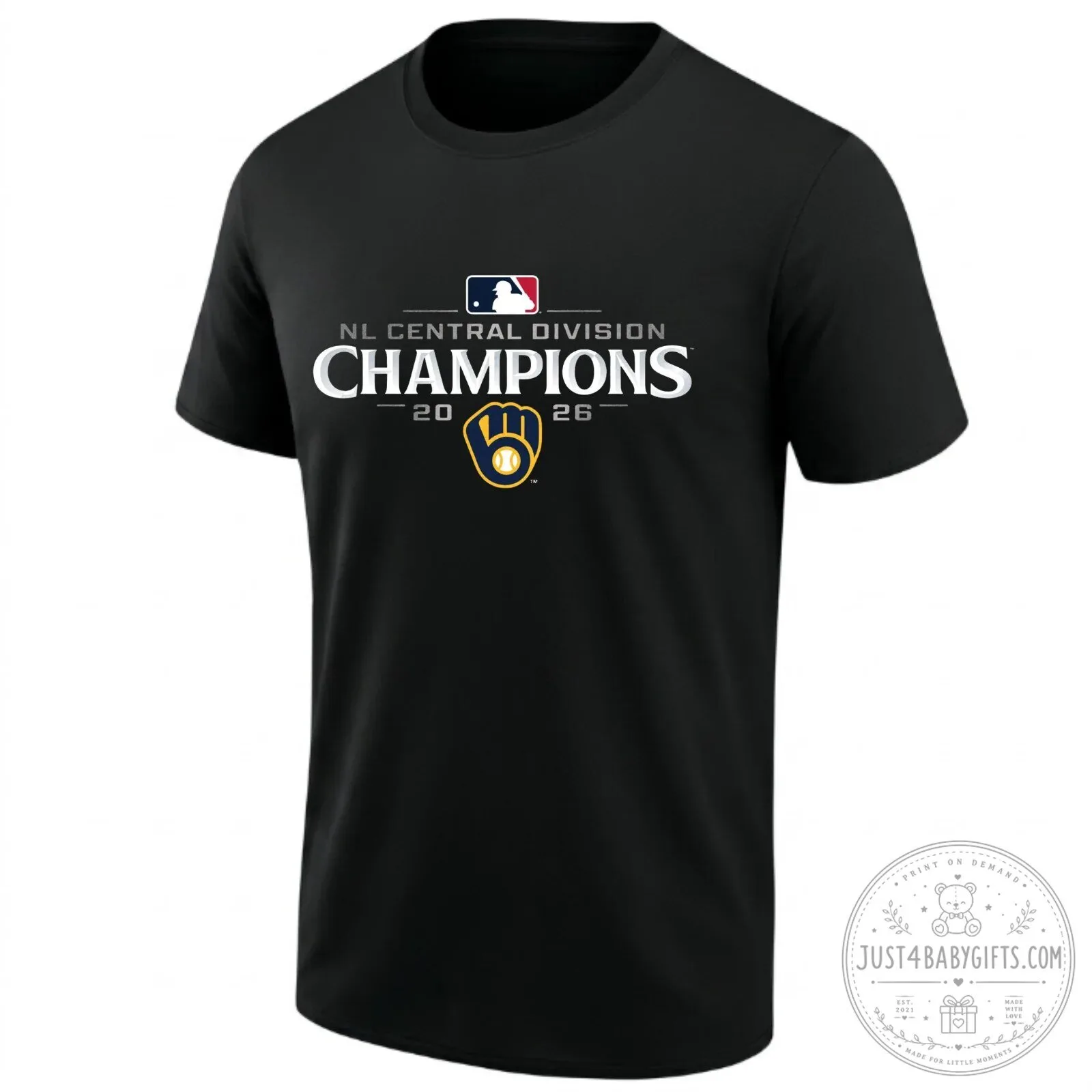 2026 Milwaukee Brewers T-Shirt - National League Central Division Champions