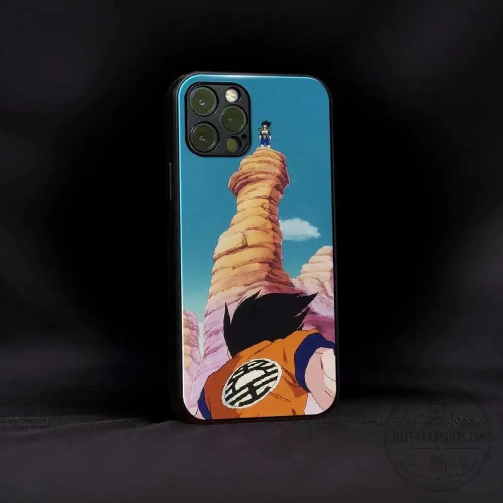 Dragon Ball Z Goku and Vegeta Anime Fight Phone Case