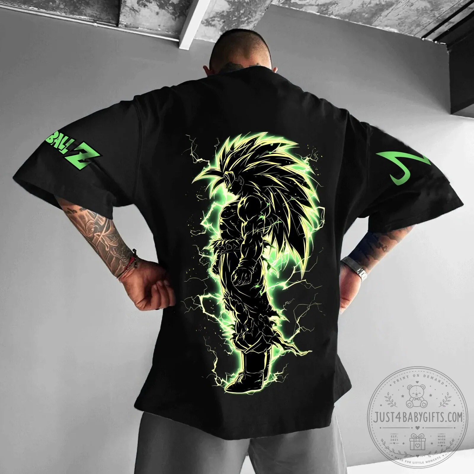 Dragon Ball Z Broly Super Saiyan Legendary Oversized T-Shirt