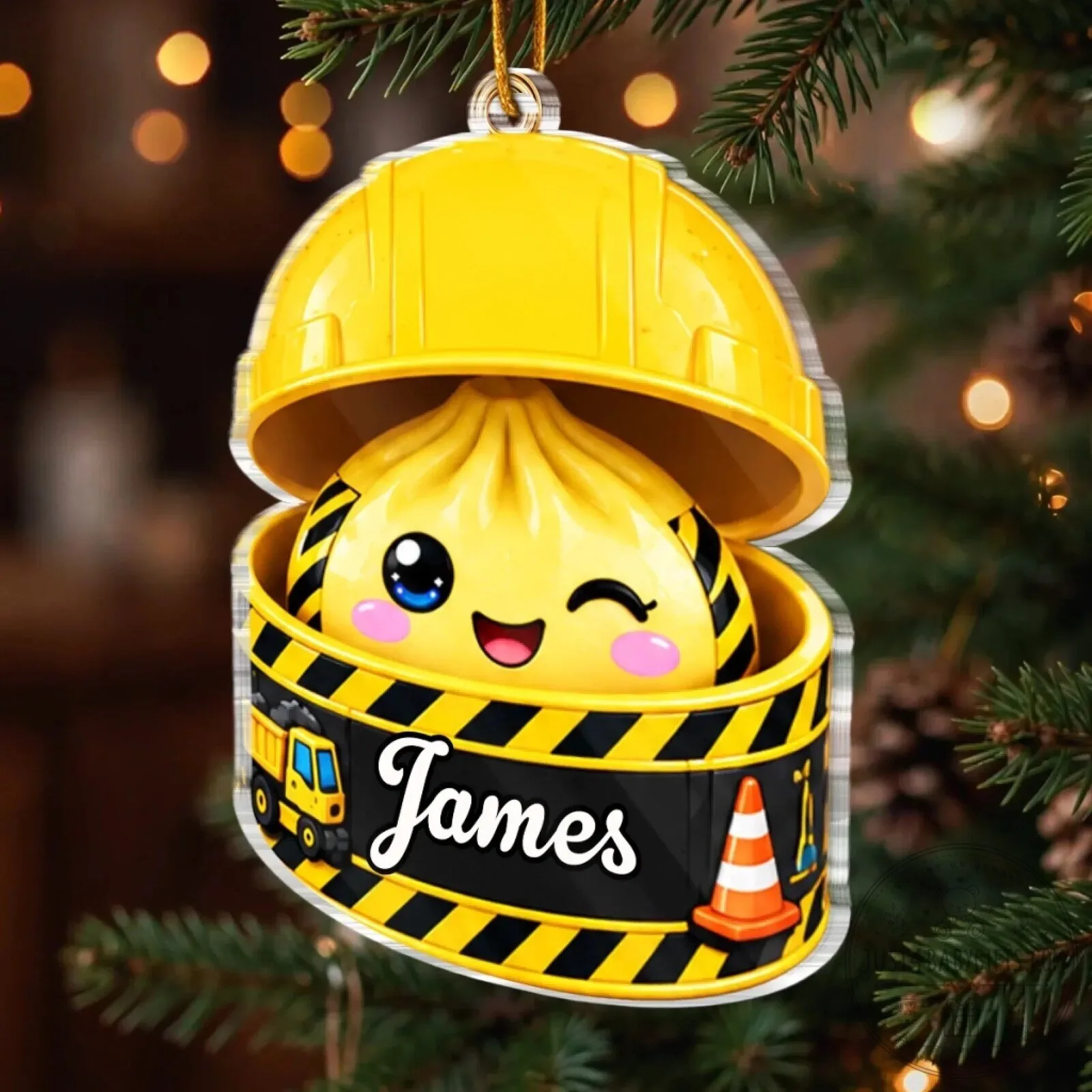 Personalized Squishy Dumpling Christmas Ornament for Kids, Custom Holiday Tree Decor 11 Personalized Squishy Dumpling Christmas Ornament for Kids, Custom Holiday Tree Decor