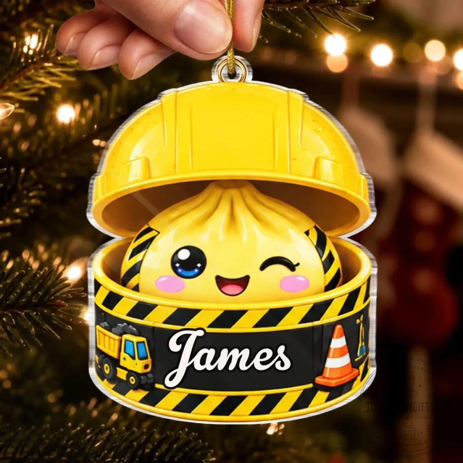 Personalized Squishy Dumpling Christmas Ornament for Kids, Custom Holiday Tree Decor 12 Personalized Squishy Dumpling Christmas Ornament for Kids, Custom Holiday Tree Decor