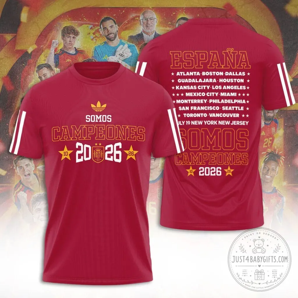 2026 FIFA World Cup Champions Shirt of Spain National Football Team - Limited Edition