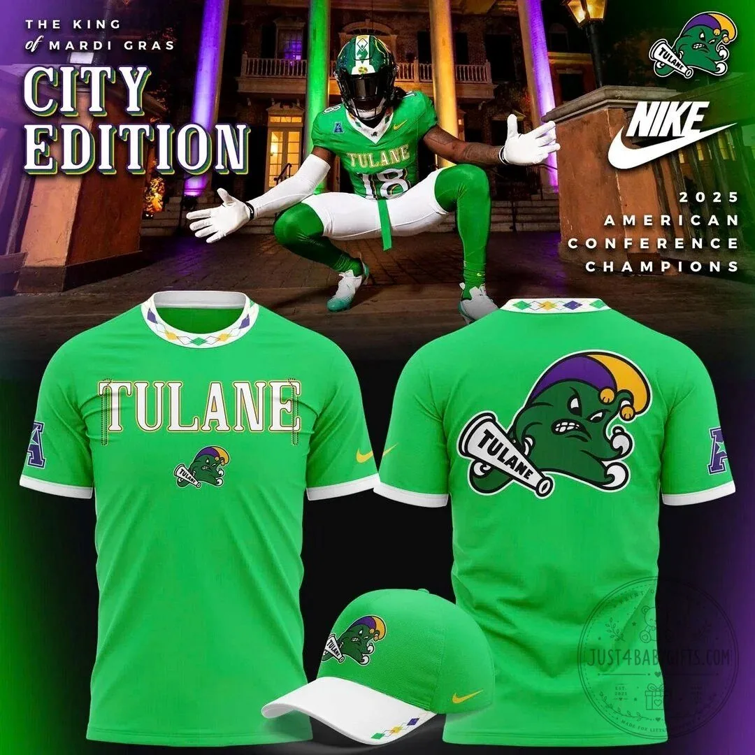 City Edition King of Mardi Gras T-shirt for Tulane Green Wave 2026 5 City Edition King of Mardi Gras T-shirt for Tulane Green Wave 2026