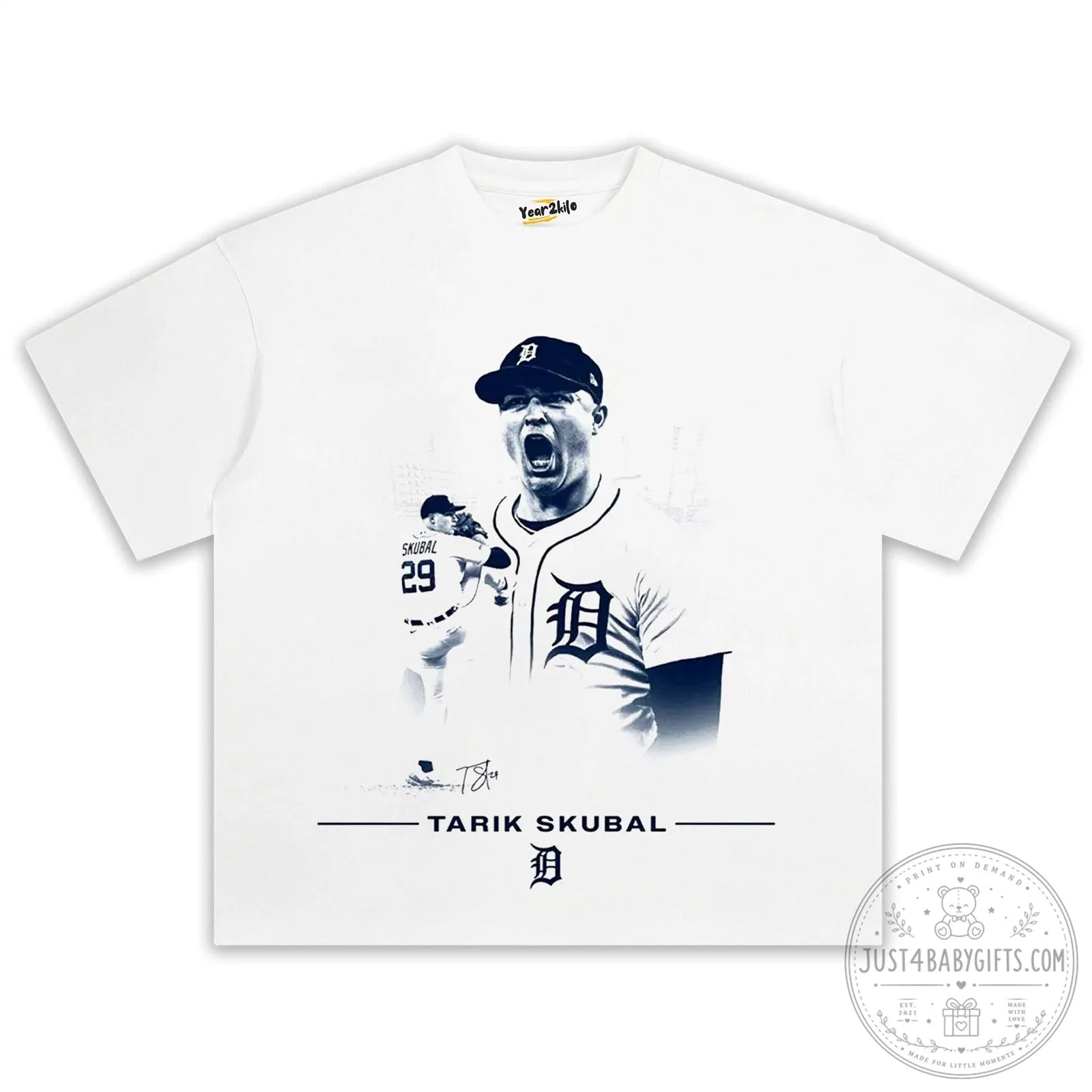 Tarik Skubal Detroit Baseball Player Graphic T-Shirt