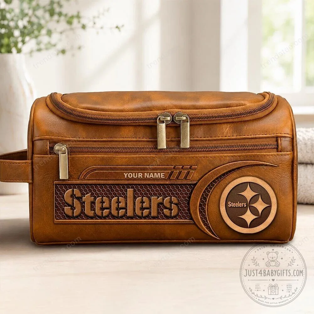 Pittsburgh Steelers Personalized Leather Travel Bag 5 Pittsburgh Steelers Personalized Leather Travel Bag