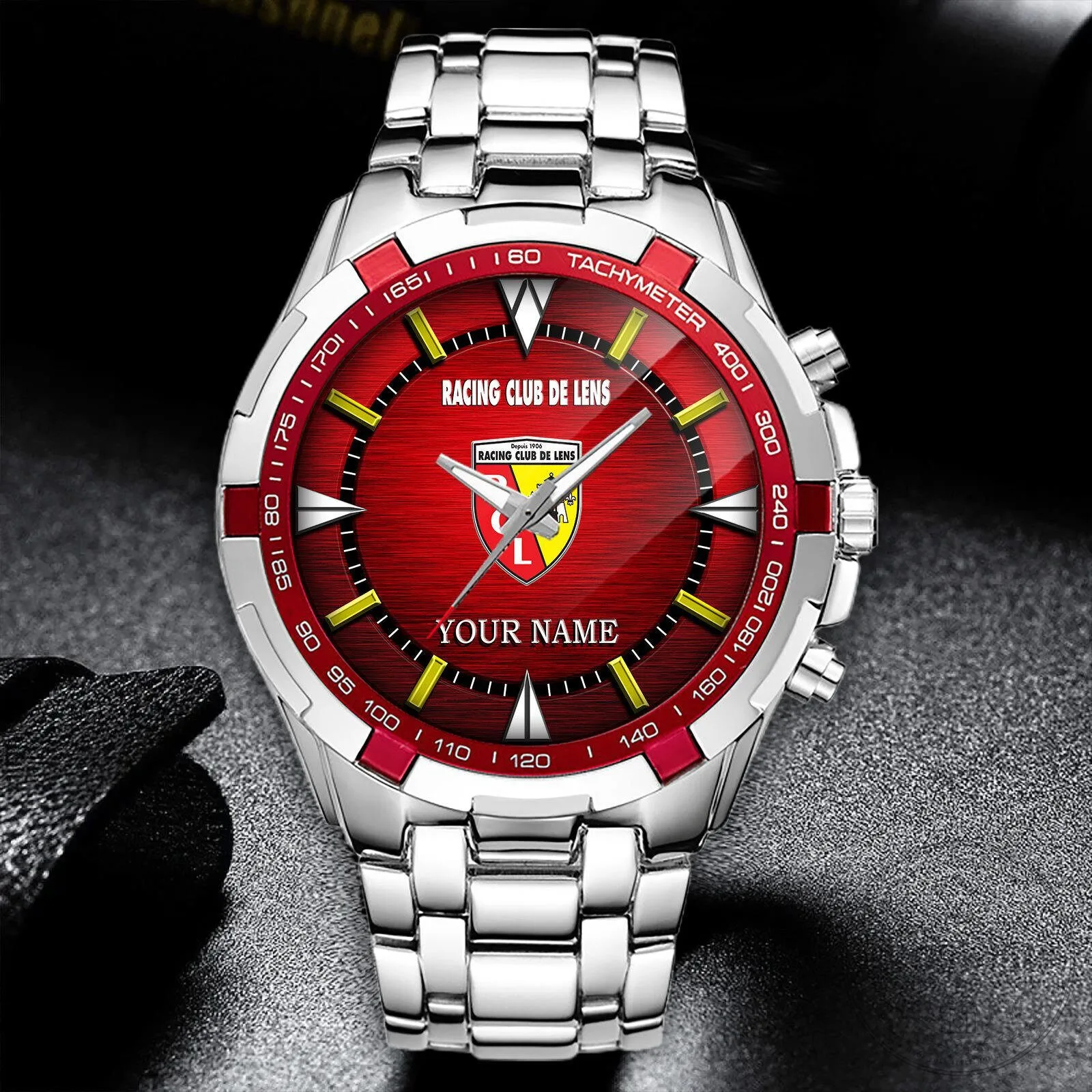 Racing Club de Lens Football Team Personalized Stainless Steel Watch