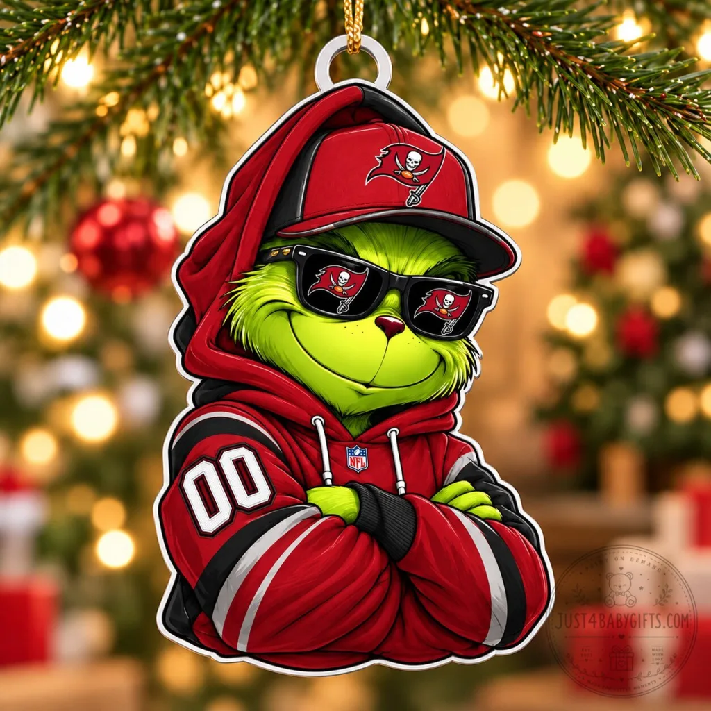Tampa Bay Buccaneers Grinch Christmas Tree Ornament Tampa Bay Buccaneers Grinch Christmas Tree Ornament