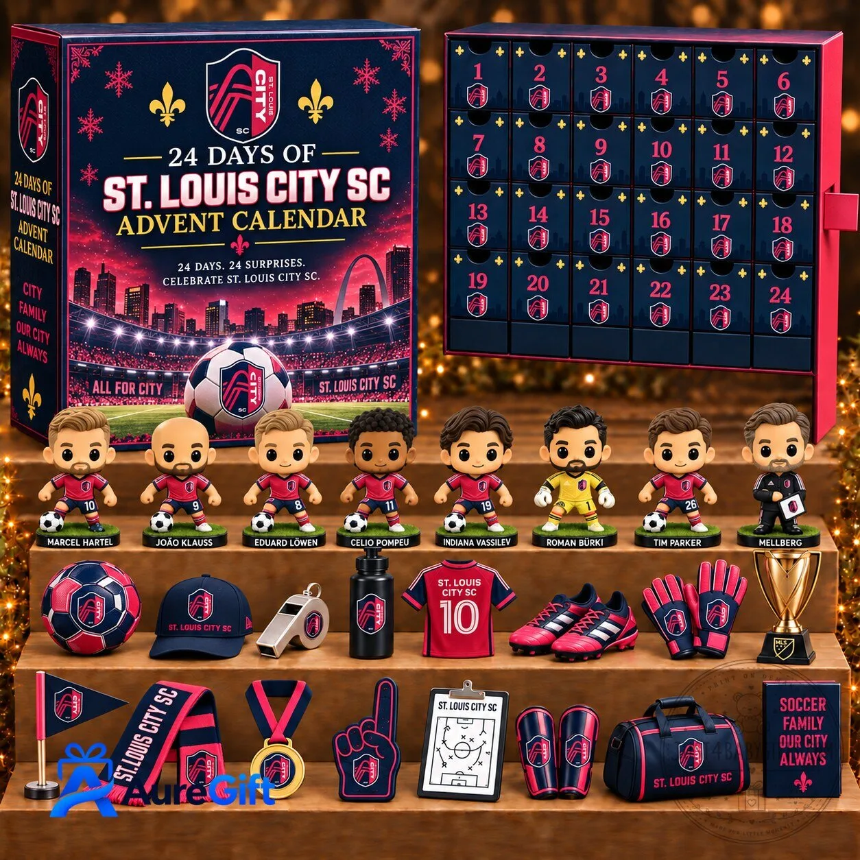 Saint Louis City SC MLS Soccer Team 24 Day Advent Calendar Blind Box