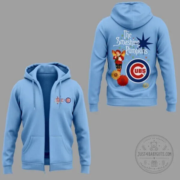 The Smashing Pumpkins The Rats in a Cage Tour Light Blue Zip Up Hoodie 7 The Smashing Pumpkins The Rats in a Cage Tour Light Blue Zip Up Hoodie