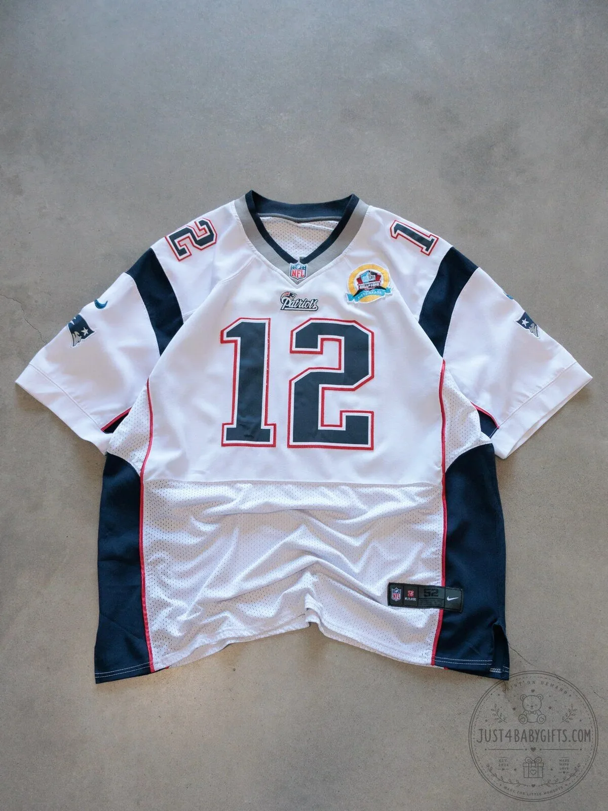 New England Patriots Tom Brady White Football Jersey