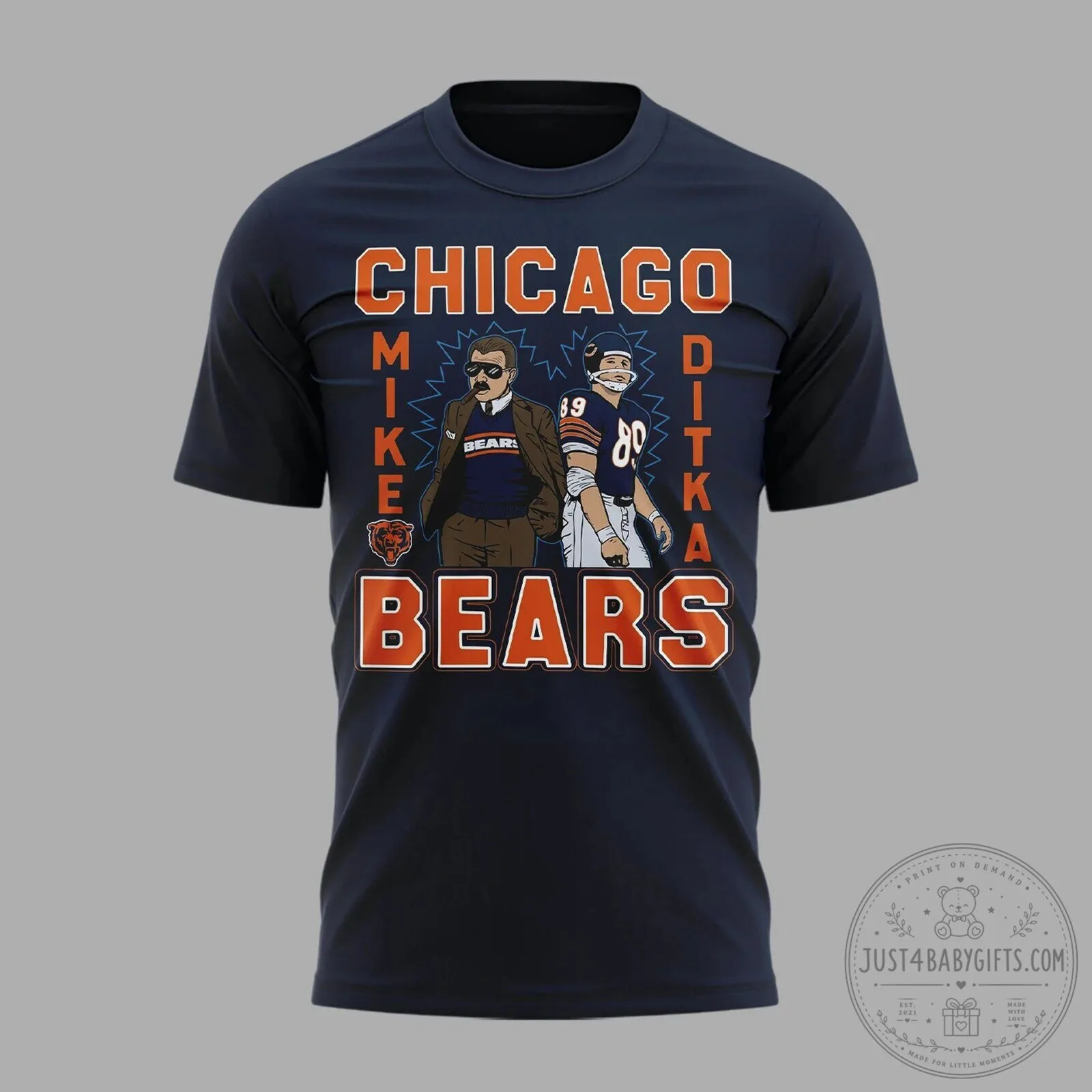 Mike Ditka Chicago Bears Football Legend Commemorative T-Shirt 10 Mike Ditka Chicago Bears Football Legend Commemorative T-Shirt