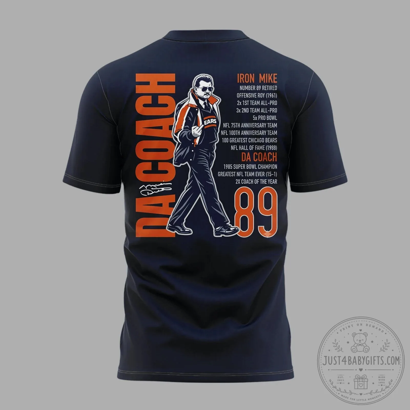 Mike Ditka Chicago Bears Football Legend Commemorative T-Shirt 11 Mike Ditka Chicago Bears Football Legend Commemorative T-Shirt