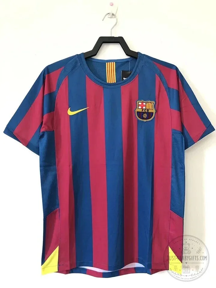 Barcelona 2005-2006 Home Retro Football Club Soccer Jersey