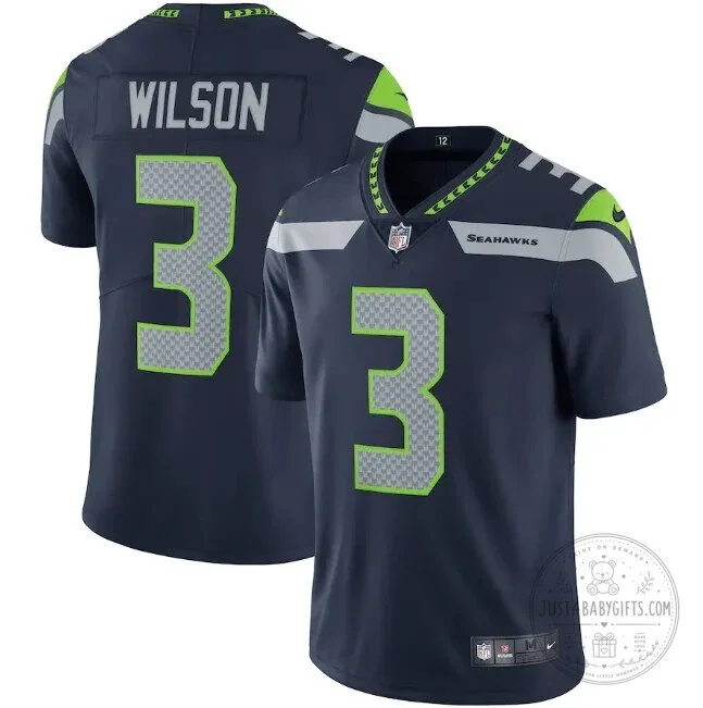 Seattle Seahawks Russell Wilson Number 3 NFL Football Team Jersey