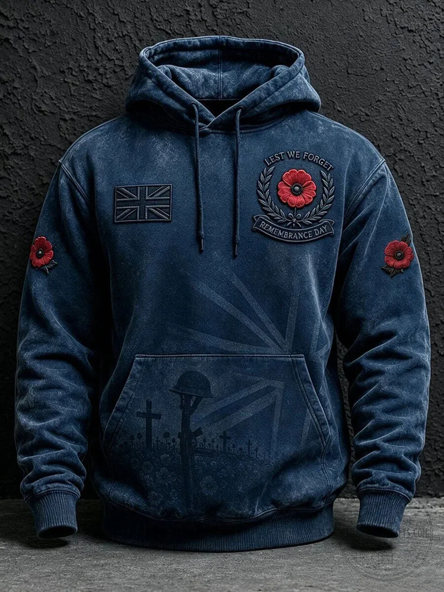 Lest We Forget Remembrance Day Poppy Military Hoodie 10 Lest We Forget Remembrance Day Poppy Military Hoodie
