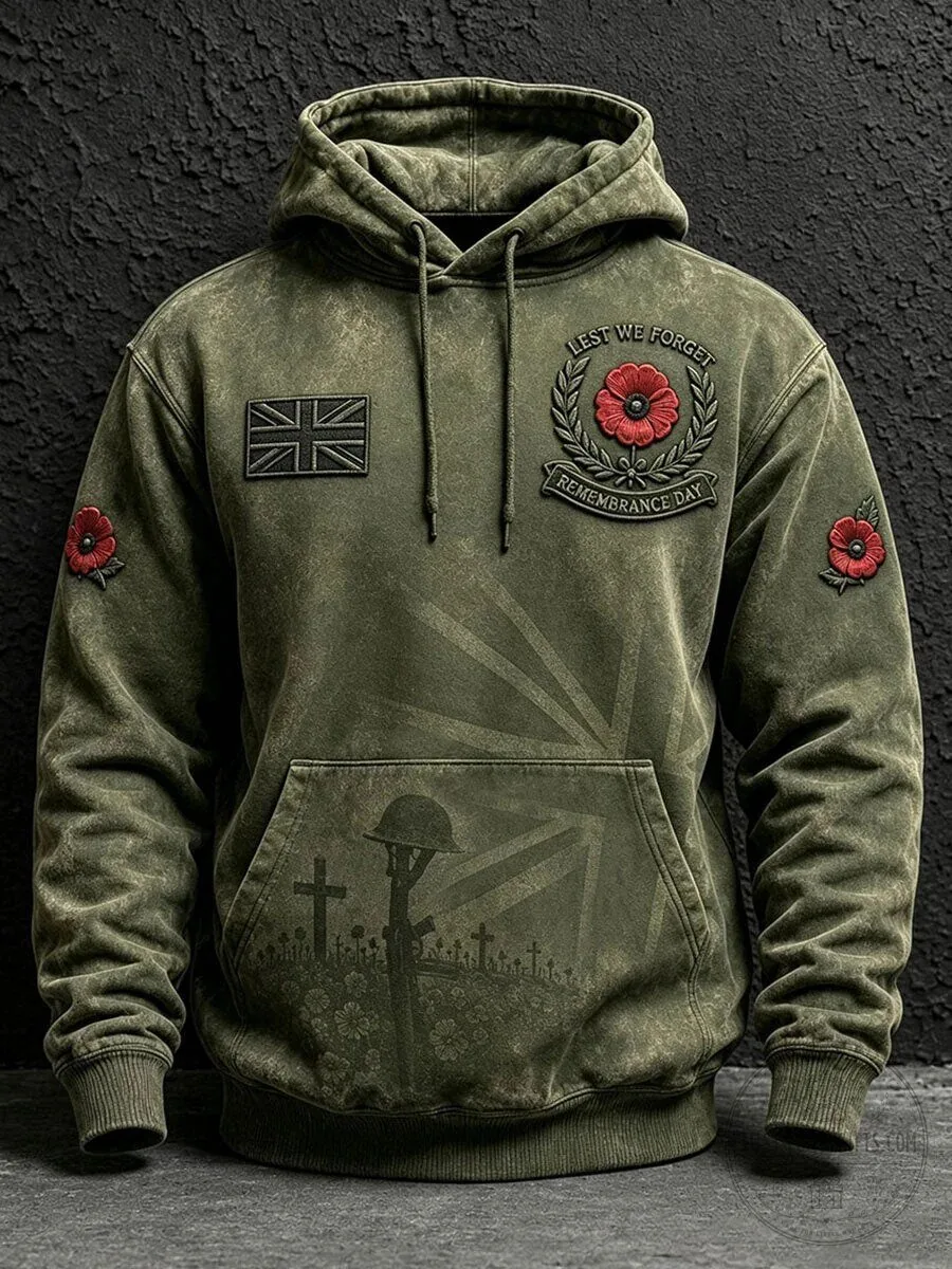 Lest We Forget Remembrance Day Poppy Military Hoodie 11 Lest We Forget Remembrance Day Poppy Military Hoodie