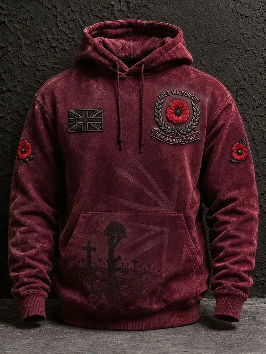 Lest We Forget Remembrance Day Poppy Military Hoodie 12 Lest We Forget Remembrance Day Poppy Military Hoodie