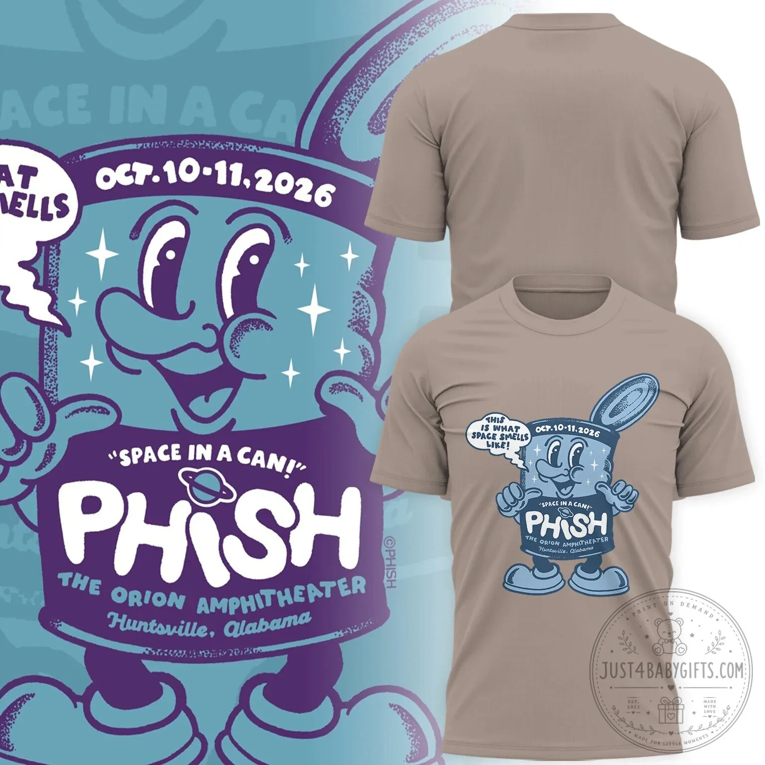Phish Space In A Can The Orion Amphitheater Huntsville Alabama T-Shirt