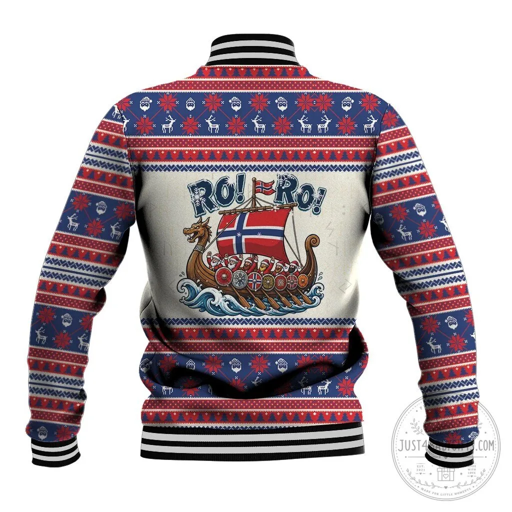 Norge Christmas Viking Santa Claus Ro Ro Holiday Baseball Jacket 5 Norge Christmas Viking Santa Claus Ro Ro Holiday Baseball Jacket