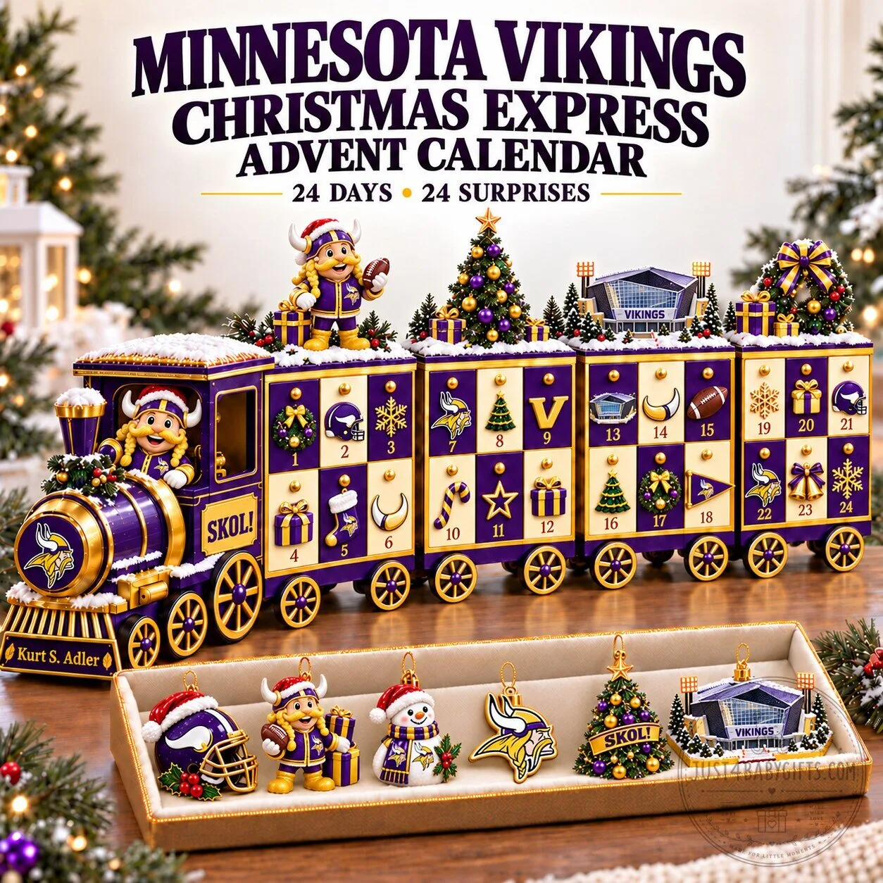 Minnesota Vikings Christmas Express Advent Calendar