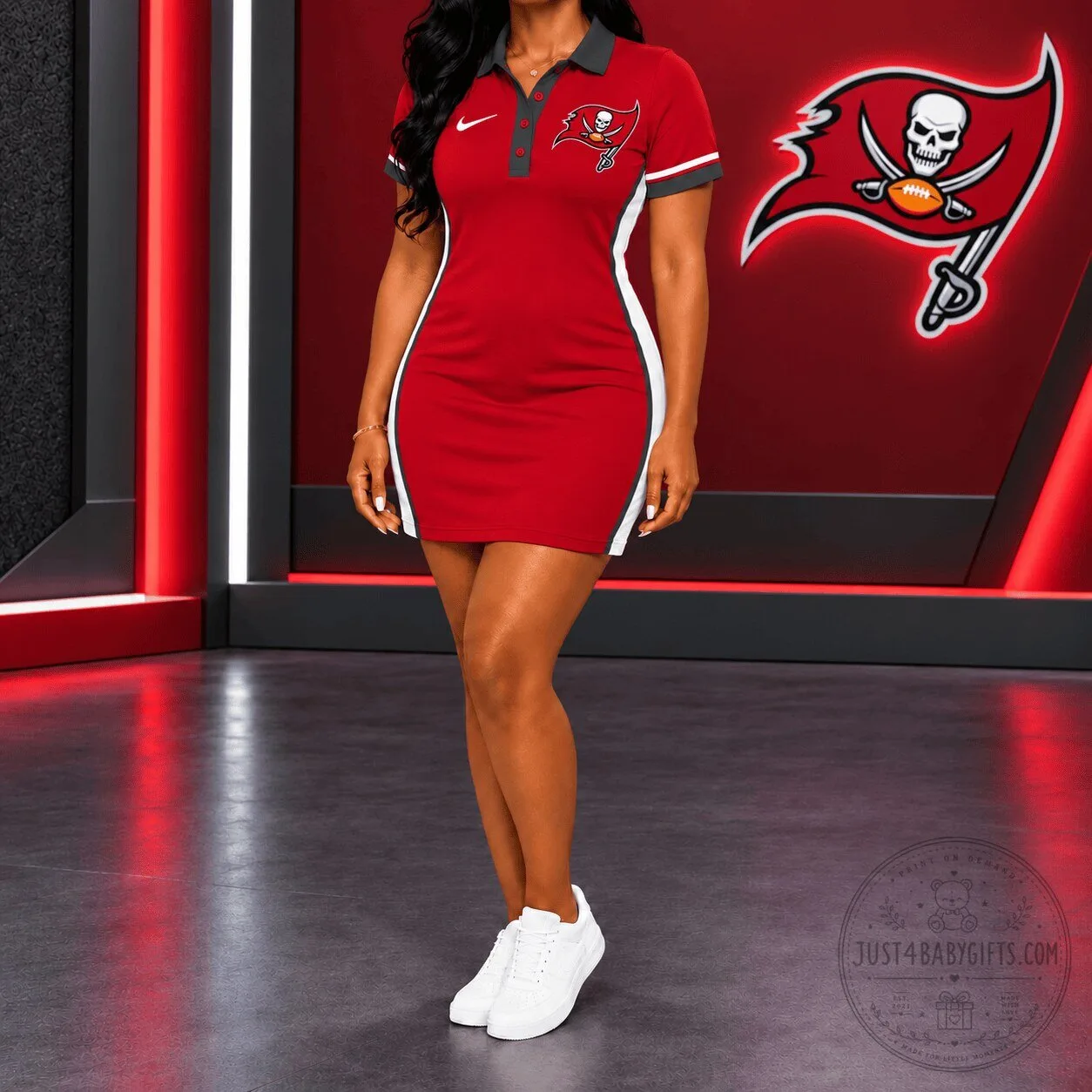 Tampa Bay Buccaneers Women's National Football League Polo Dress
